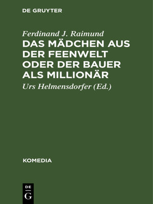cover image of Das Mädchen aus der Feenwelt oder Der Bauer als Millionär